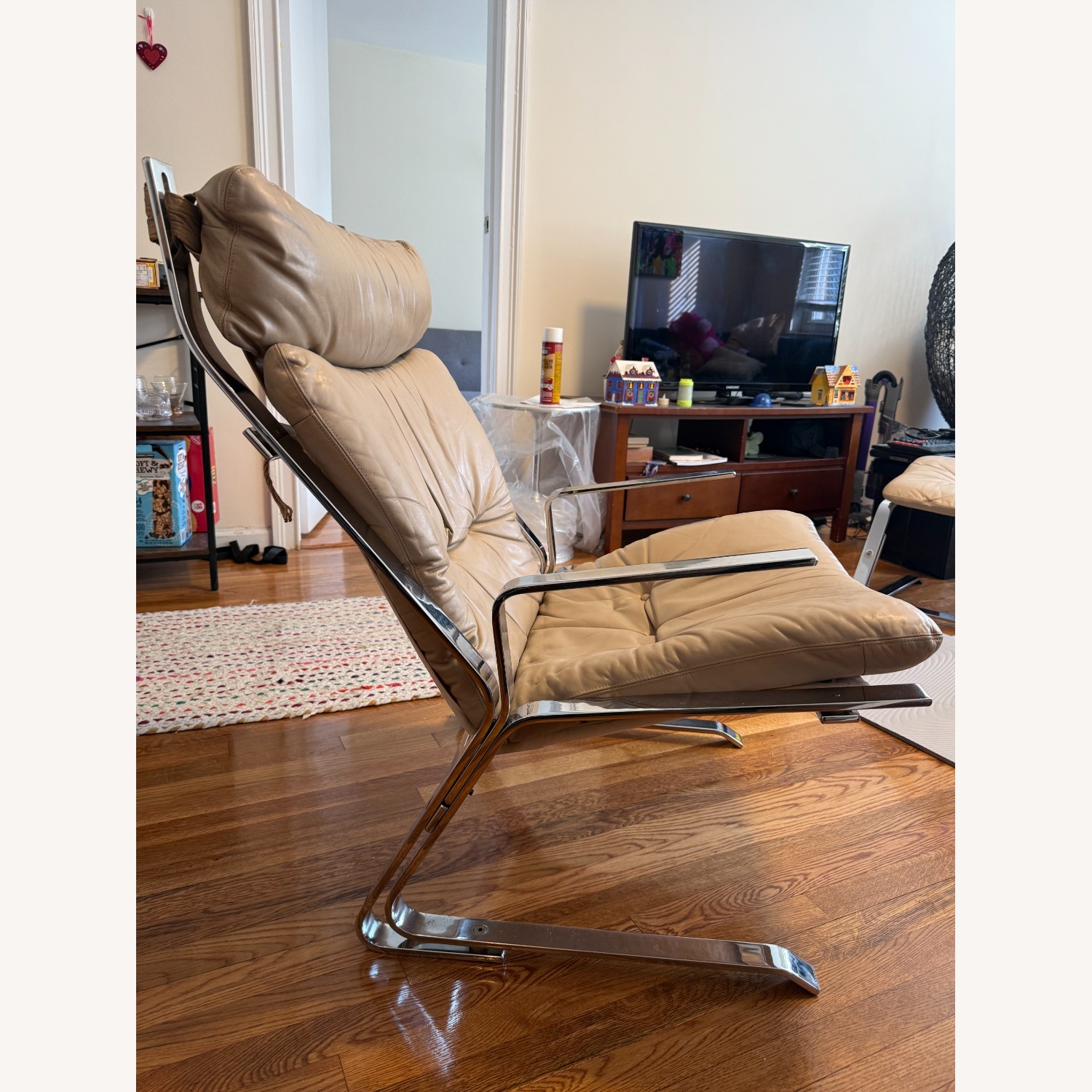 Chrome Lounge Chairs by Elsa and Nordahl Solheim - image-19