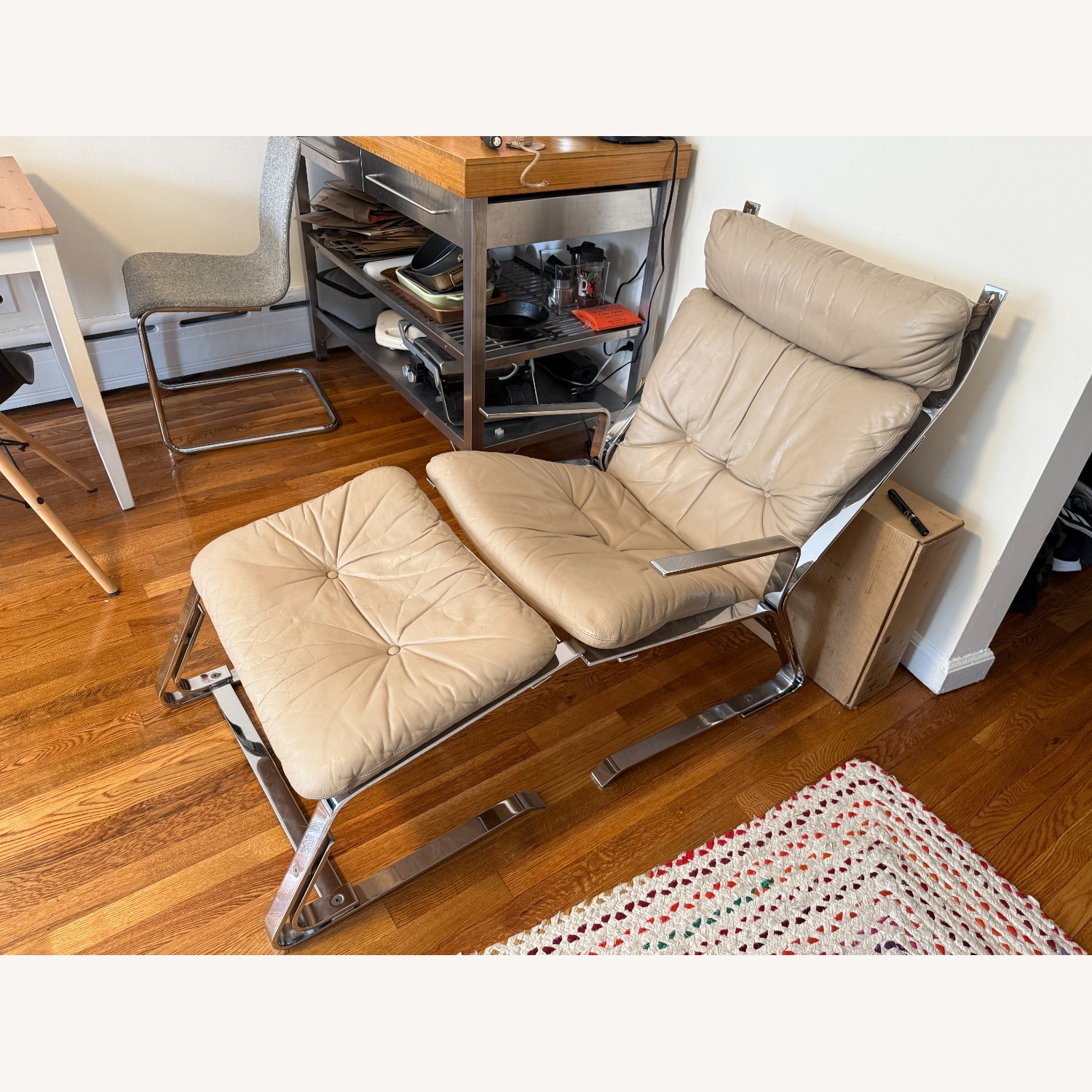 Chrome Lounge Chairs by Elsa and Nordahl Solheim - image-3