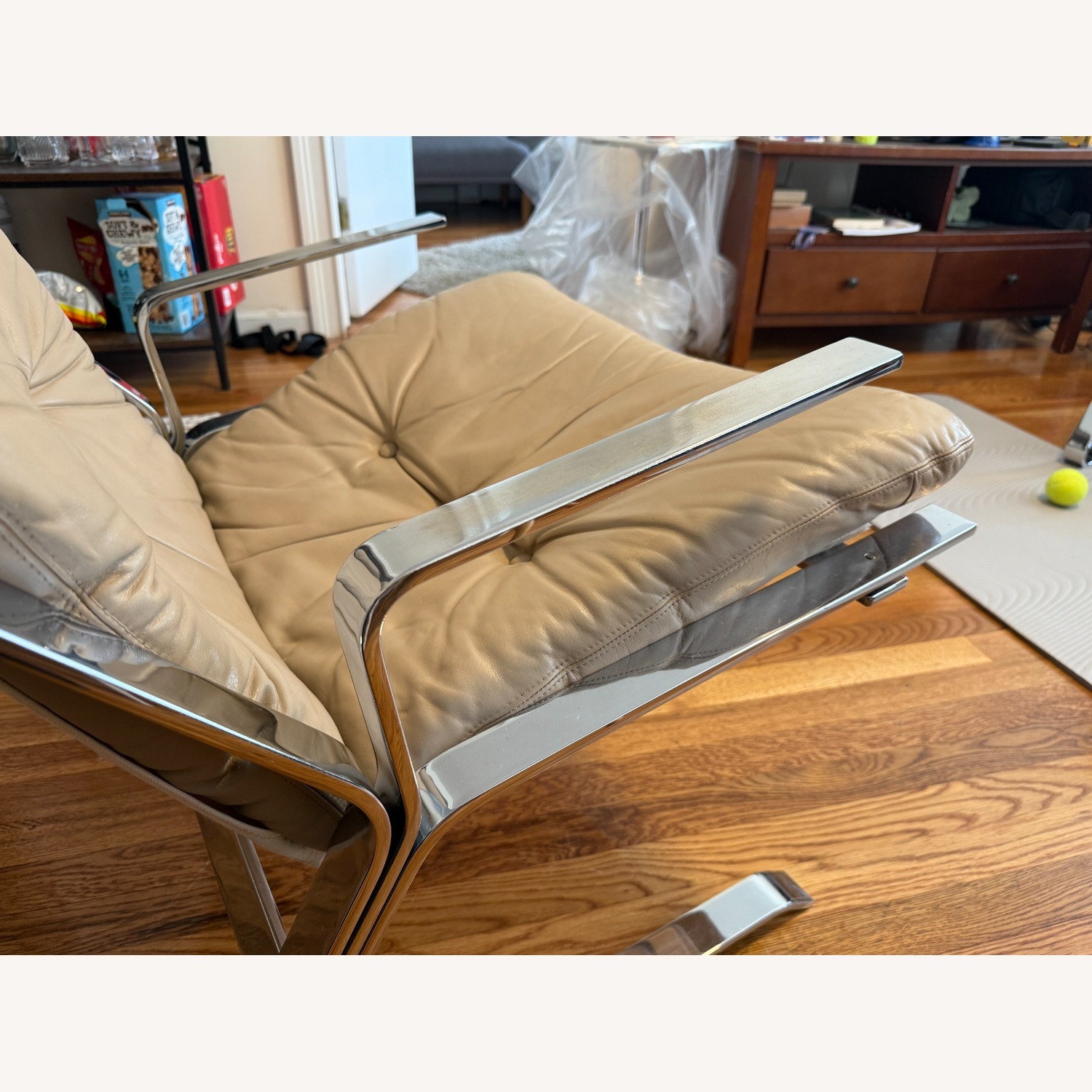 Chrome Lounge Chairs by Elsa and Nordahl Solheim - image-21