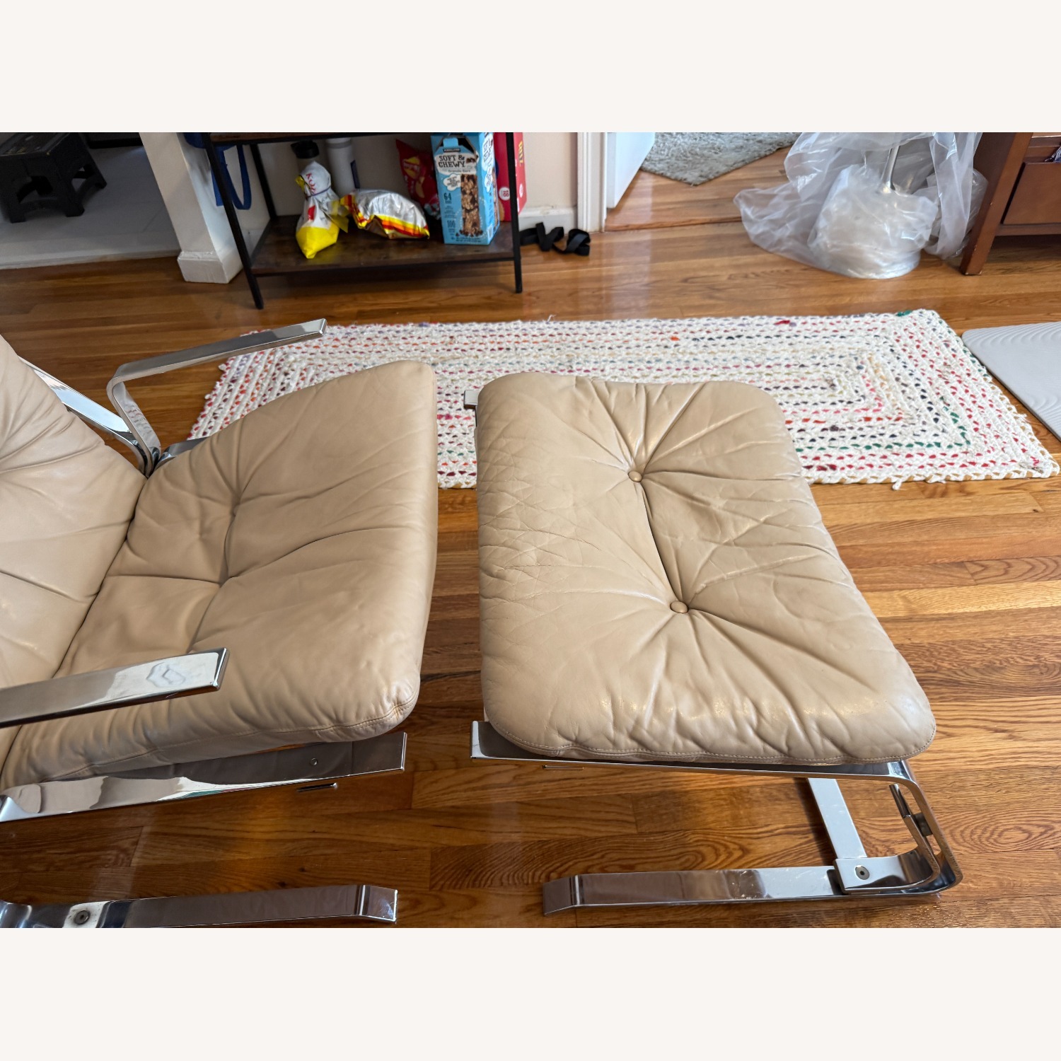 Chrome Lounge Chairs by Elsa and Nordahl Solheim - image-34