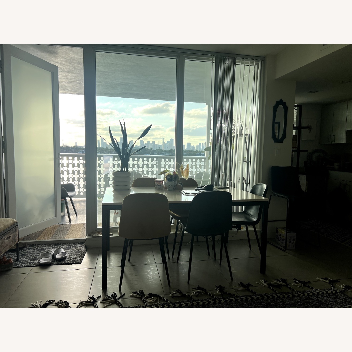 Room & Board Parsons Ecru Quartz Dining Table - image-5