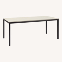 Room & Board Parsons Ecru Quartz Dining Table
