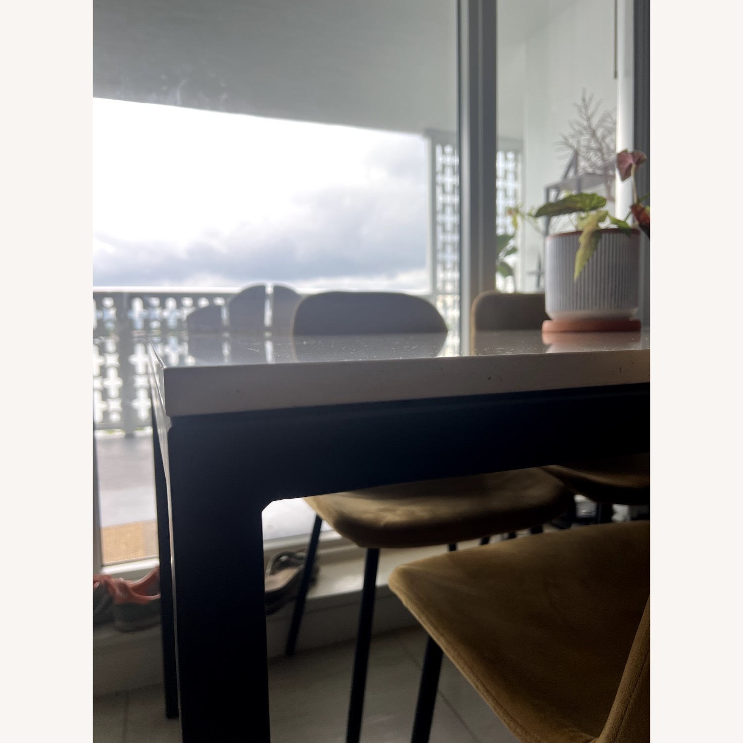 Room & Board Parsons Ecru Quartz Dining Table - image-4