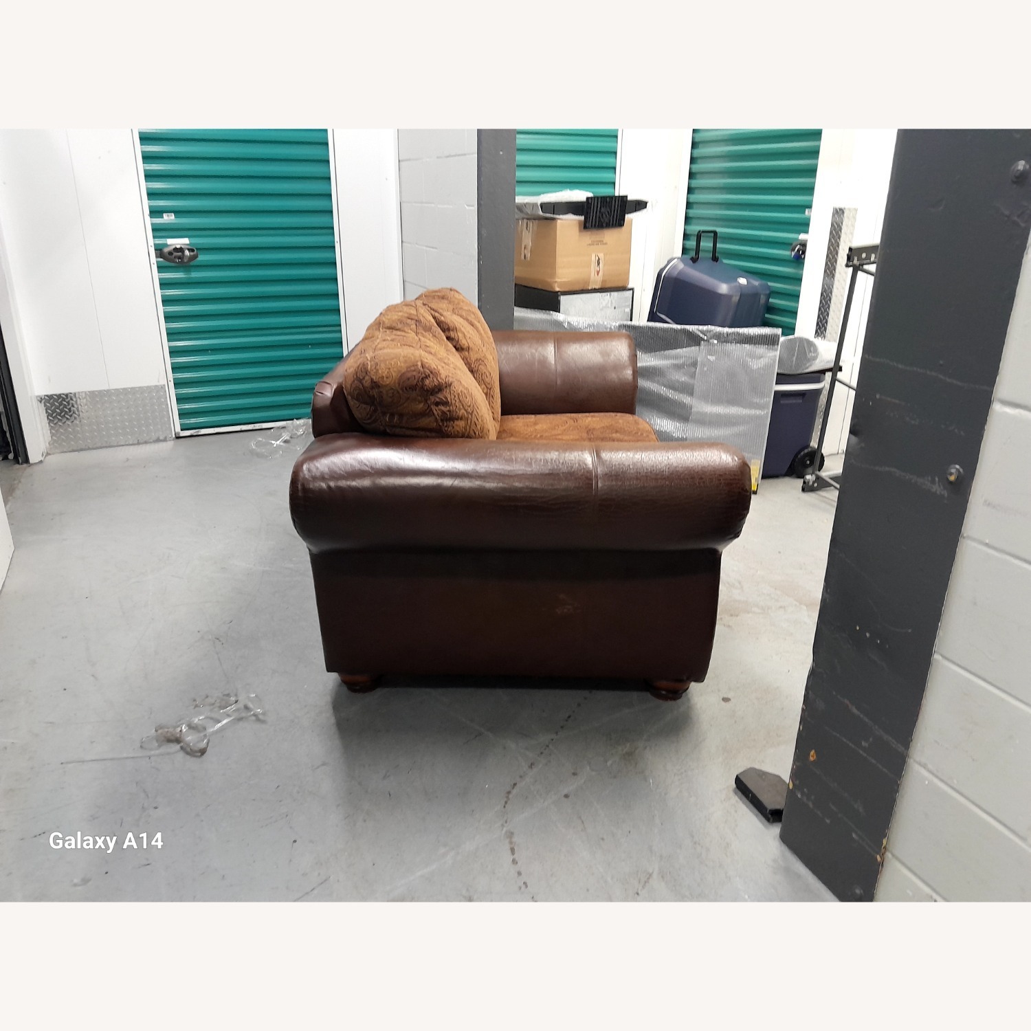 Dark Brown Leather 3+ Seater Sofa - image-6