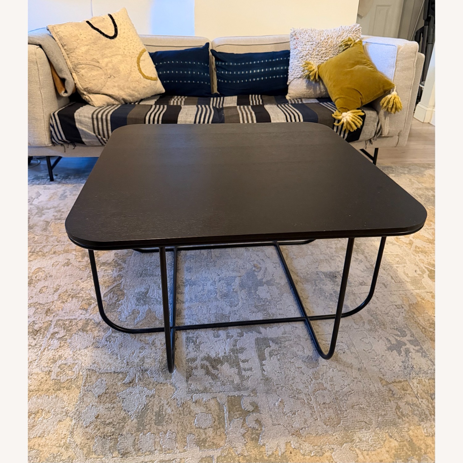 Menu Cage Table Black Wood Coffee Table - image-1