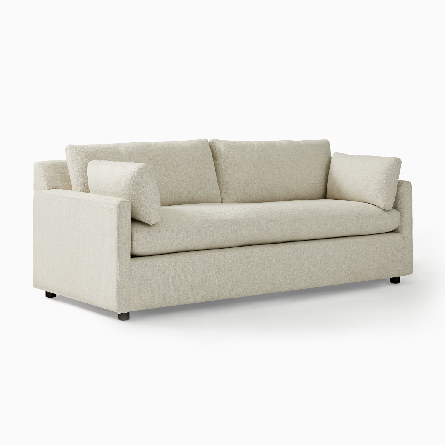 West Elm Natural Fabric Sleeper Sofa - image-6