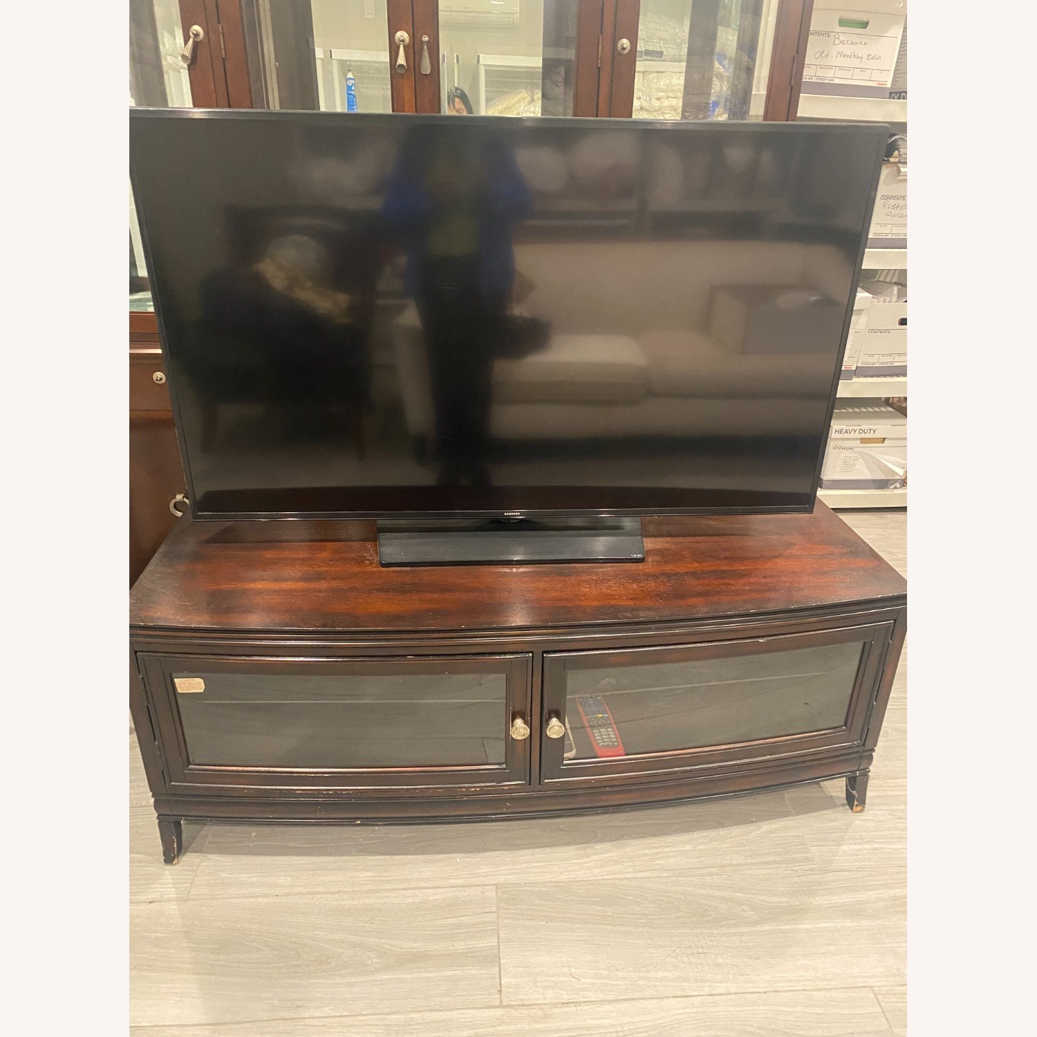 Dark Brown Wood Storage  - image-1