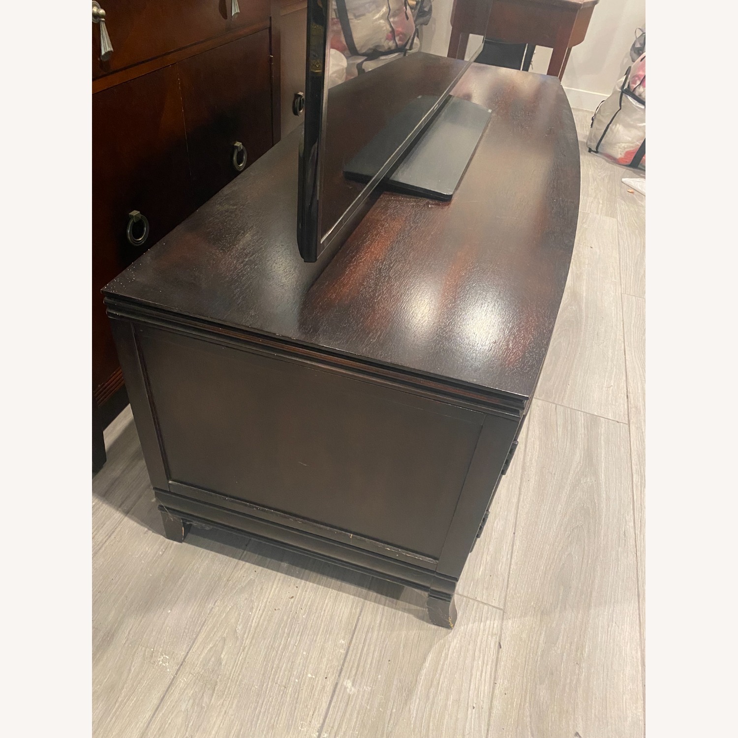 Dark Brown Wood Storage  - image-4