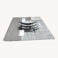 Cattelan Italia Atlas Black Glass Coffee Table