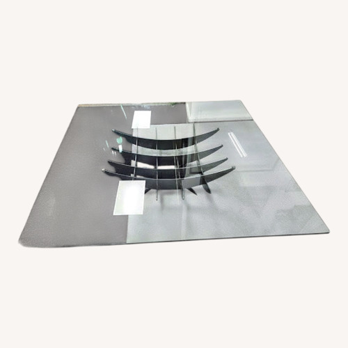 Used Cattelan Italia Atlas Black Glass Coffee Table for sale on AptDeco