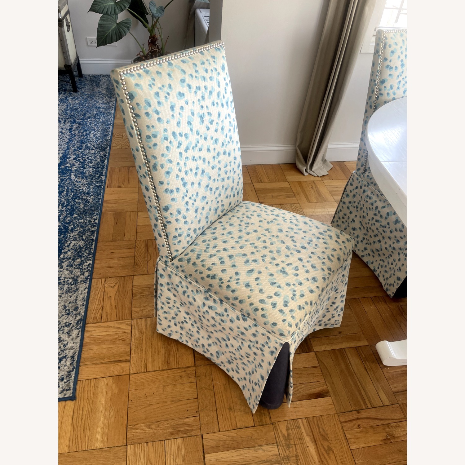 Ballard Designs Blue Dining Chairs - image-7