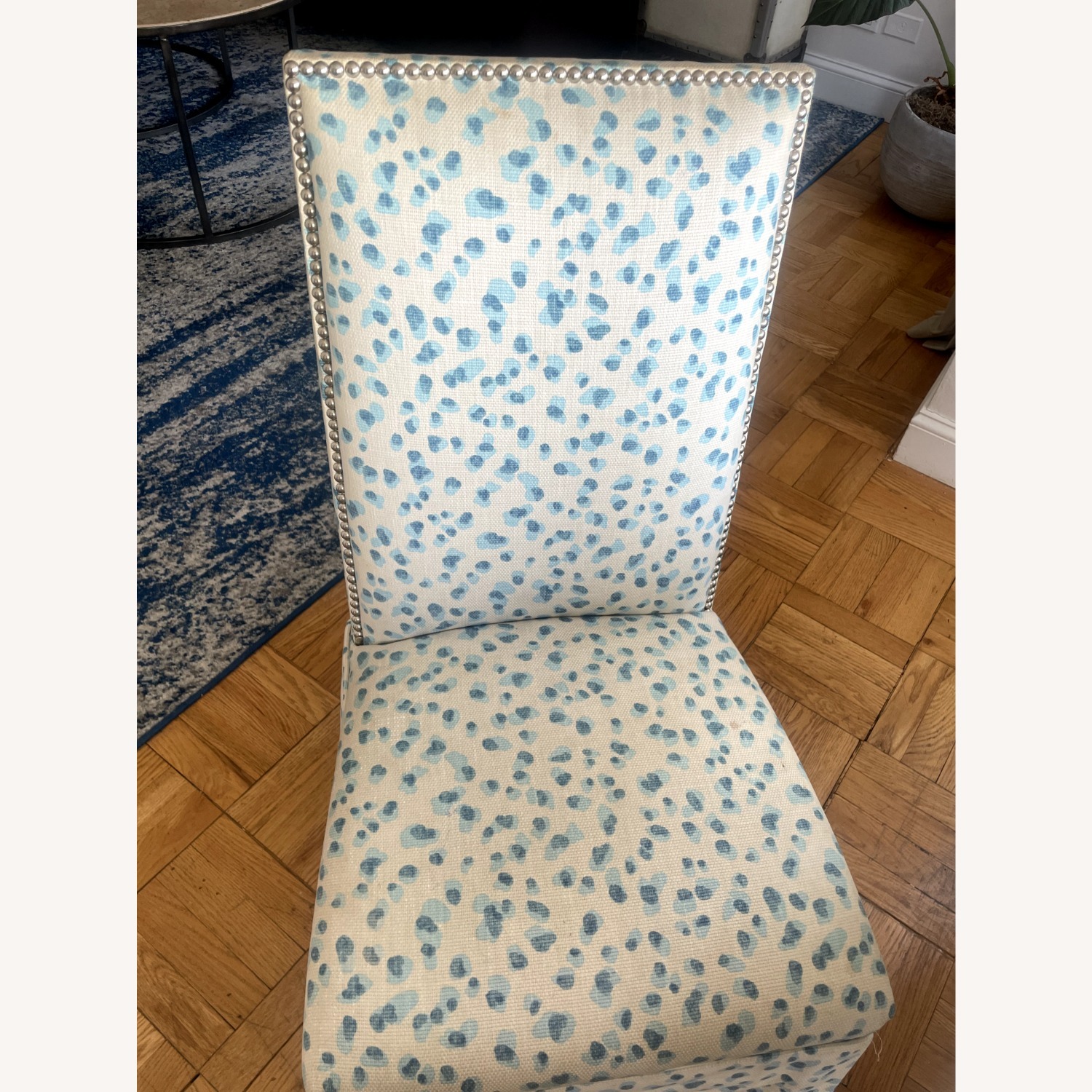 Ballard Designs Blue Dining Chairs - image-6