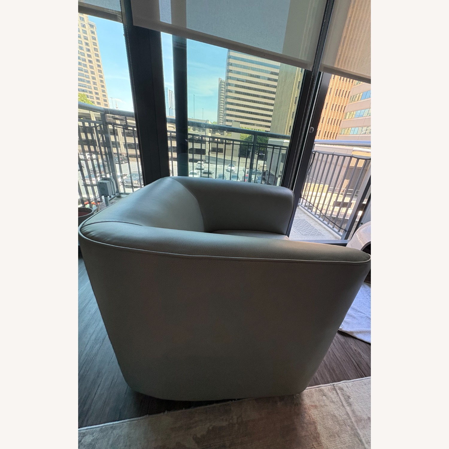 Light Gray Accent Chair - image-2