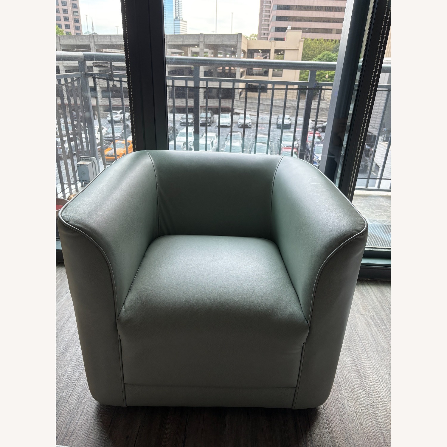 Light Gray Accent Chair - image-1