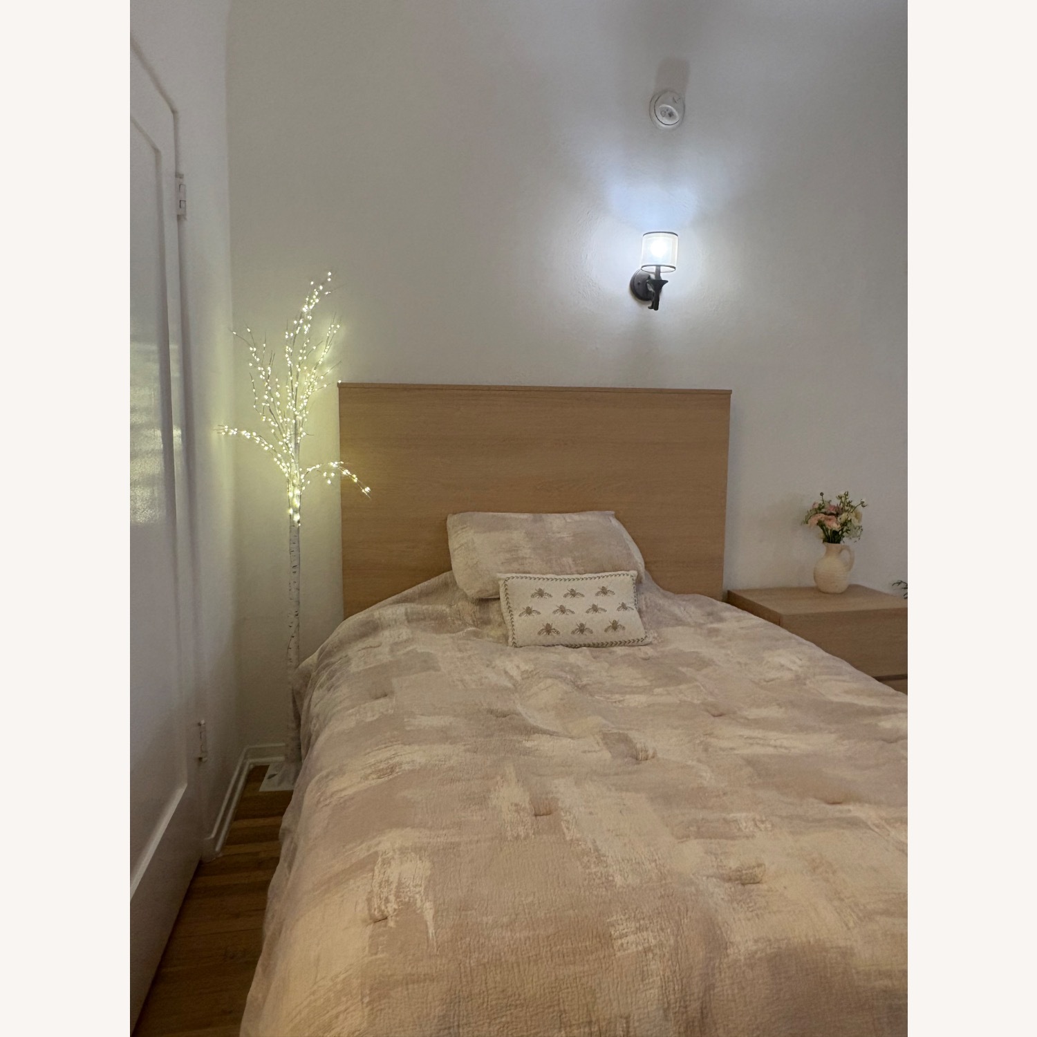 Living Spaces Elara Natural Wood Full Bed - image-3