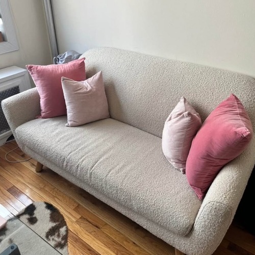 Used Article Gabriola 64" Ivory Loveseat for sale on AptDeco