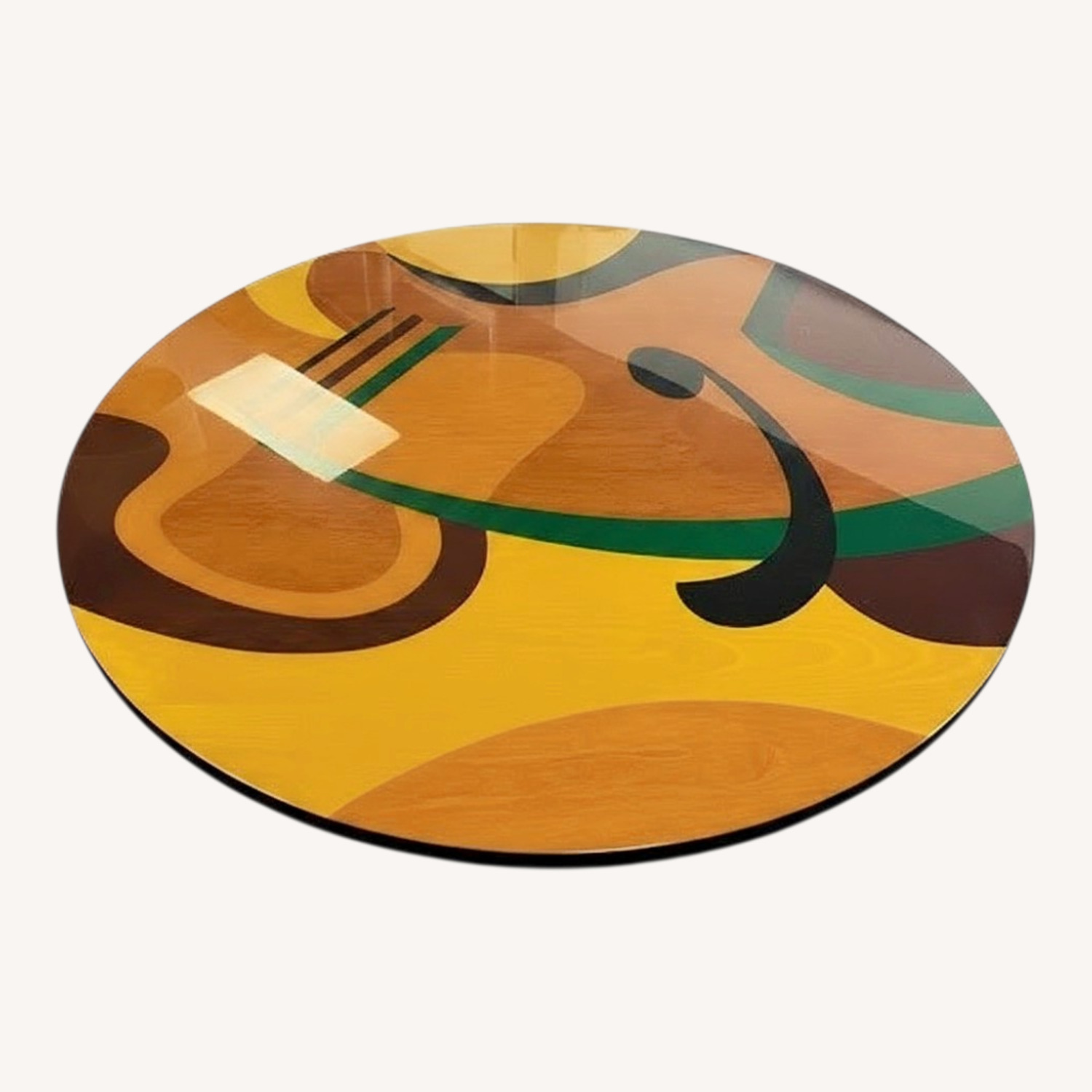 1980s Abstract Designer Signed Coffee Table - image-0