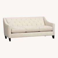 Macy's Cream Velvet Couch