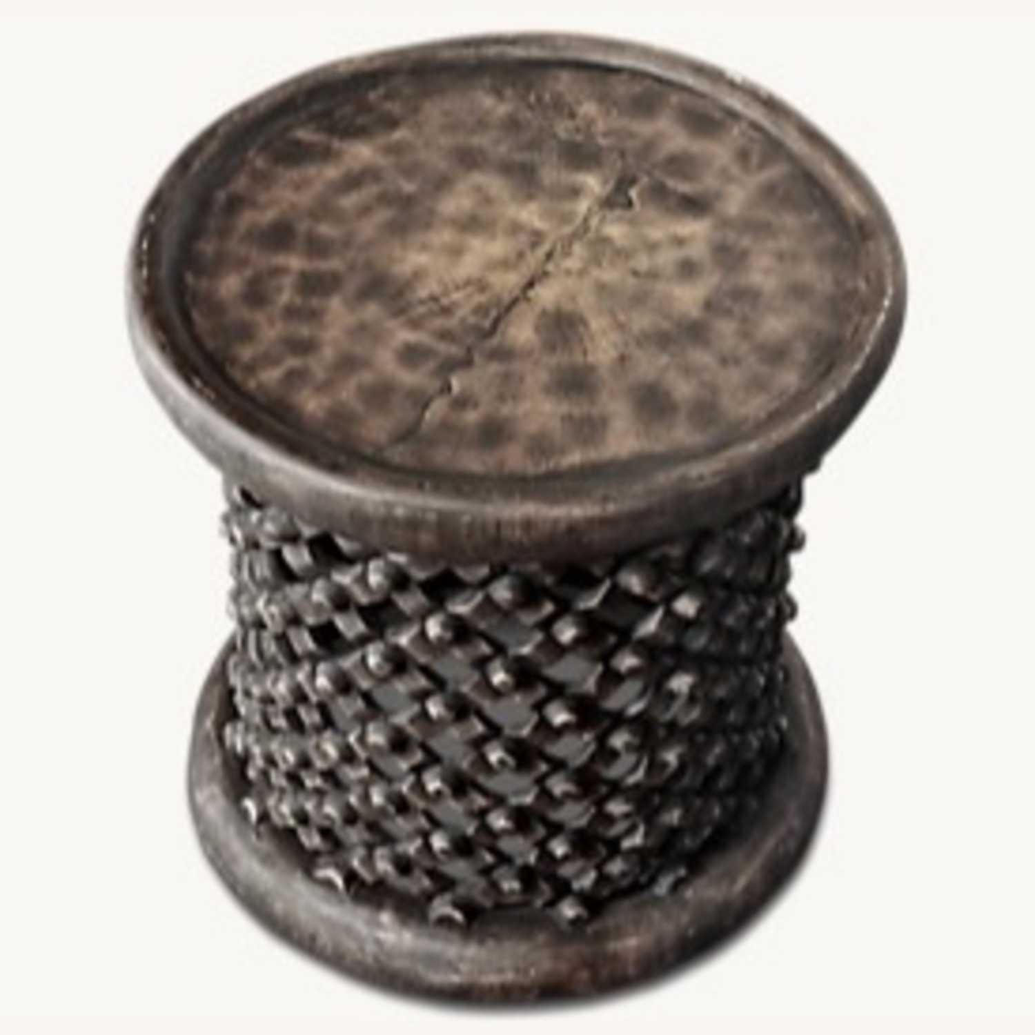 Restoration Hardware Dark Gray Side Table - image-4