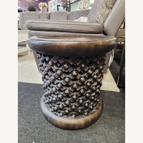 Used Restoration Hardware Dark Gray Side Table for sale on AptDeco