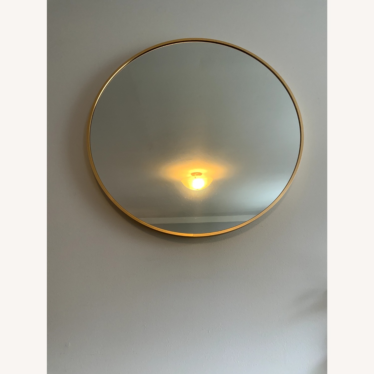 Gold Glass Wall Mirror - image-1