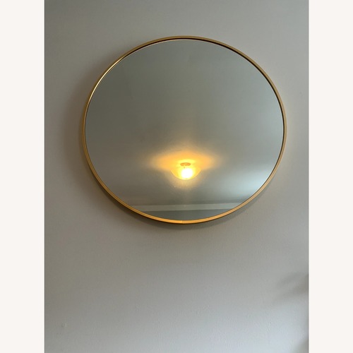 Used Gold Glass Wall Mirror for sale on AptDeco