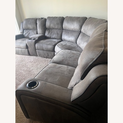 Used Light Gray Fabric 3+ Piece Sectional for sale on AptDeco