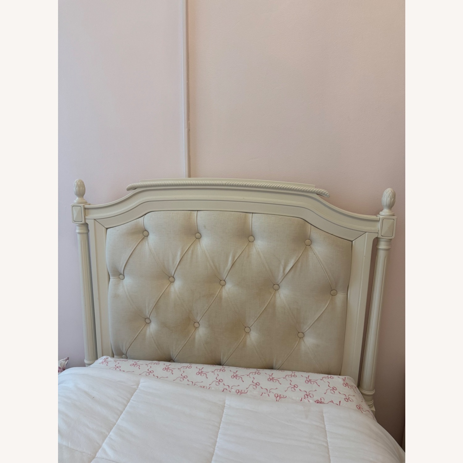 Pottery Barn Teen Blythe White Wood Twin Bed - image-2
