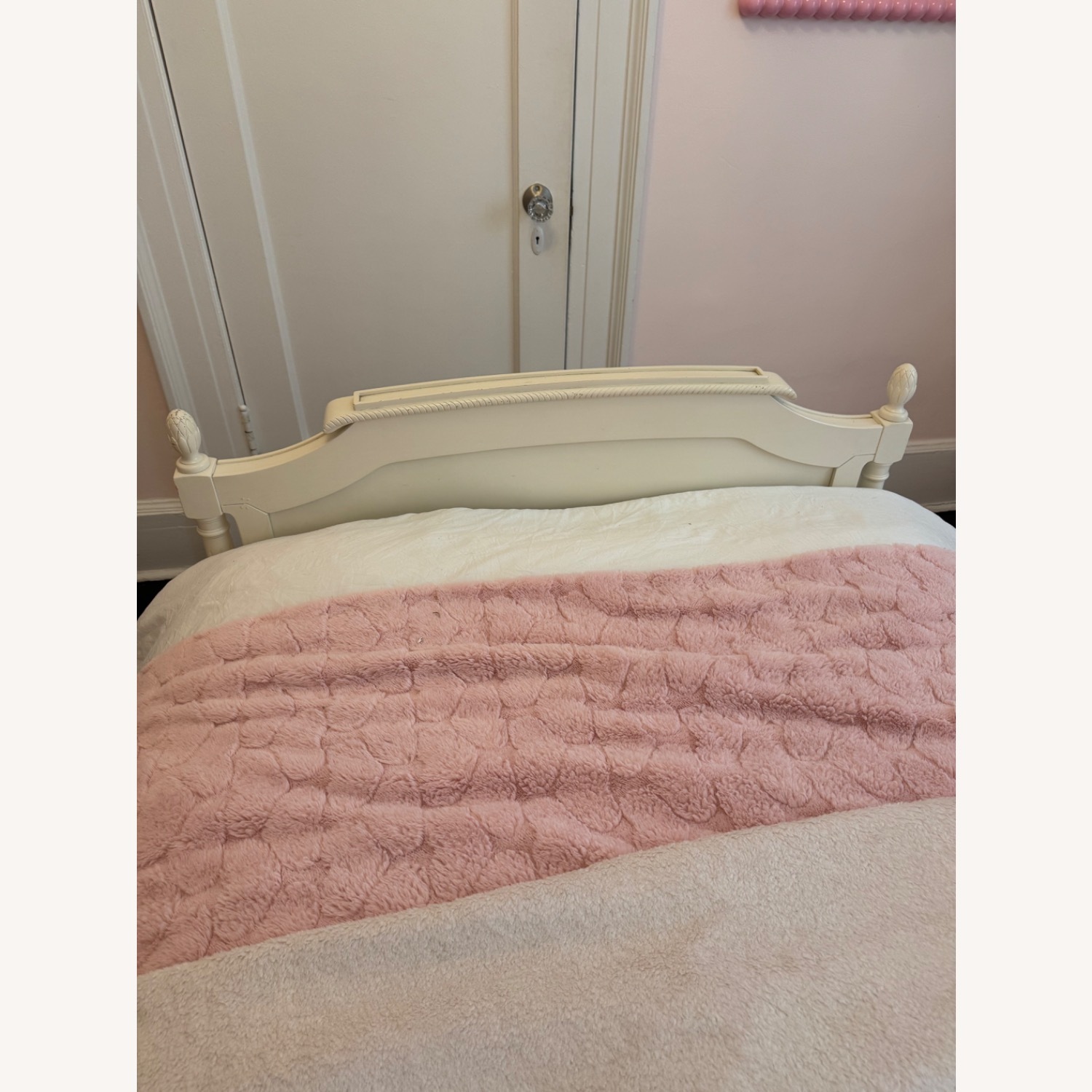 Pottery Barn Teen Blythe White Wood Twin Bed - image-3