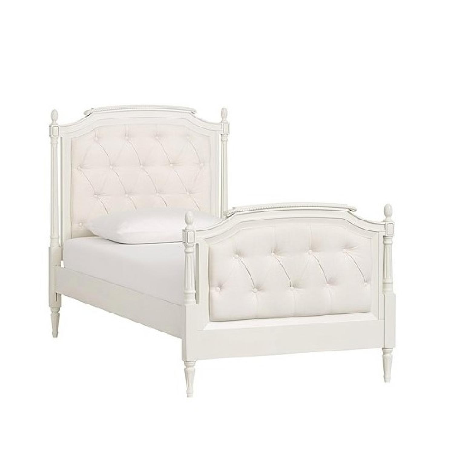 Pottery Barn Teen Blythe White Wood Twin Bed - image-5