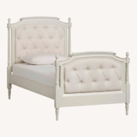 Pottery Barn Teen Blythe White Wood Twin Bed