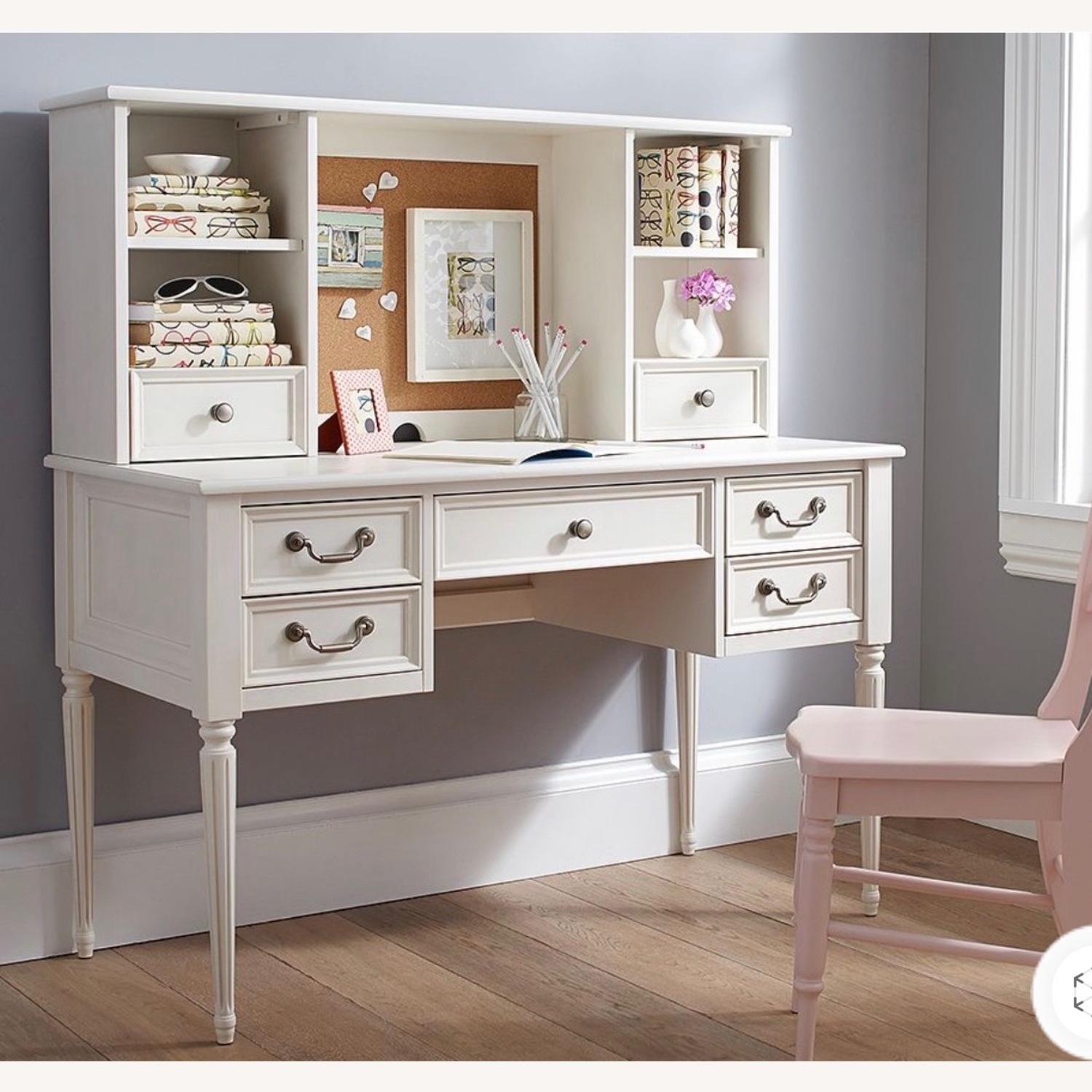Pottery Barn Teen Blythe Desk With Hutch - image-1