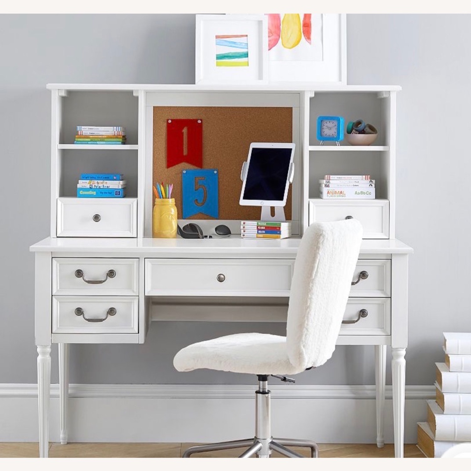 Pottery Barn Teen Blythe Desk With Hutch - image-2