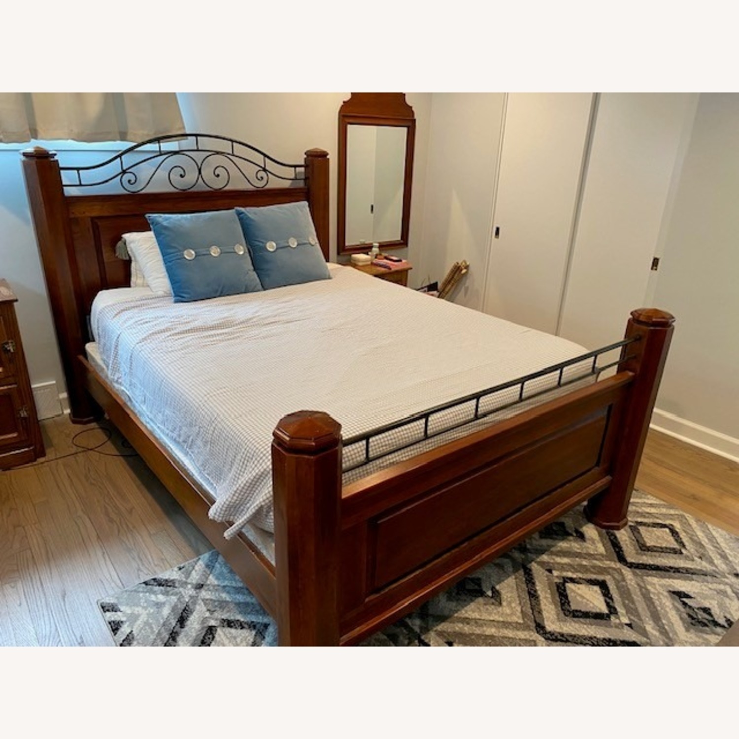 Cherry Queen Bed Frame - image-1