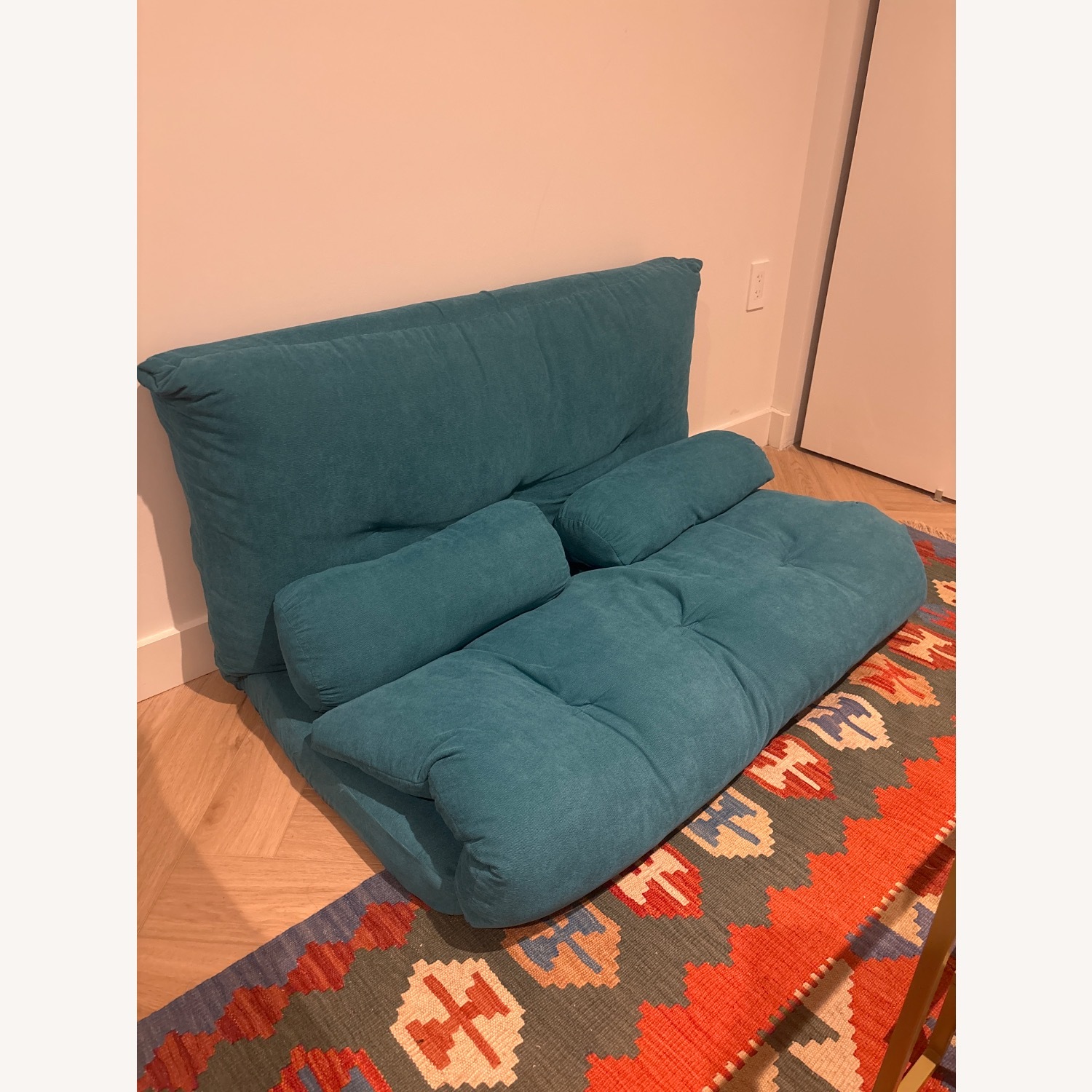 Target Costway Blue Sleeper Sofa - image-1