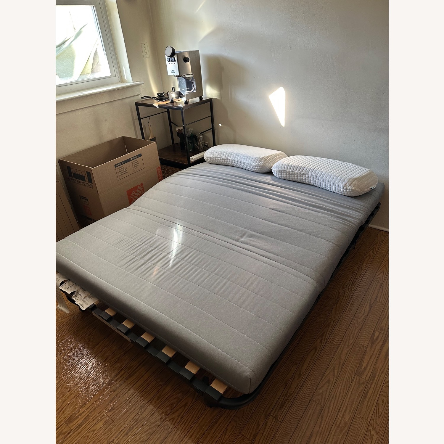 IKEA Lycksele Light Gray Metal Sleeper Sofa - image-4