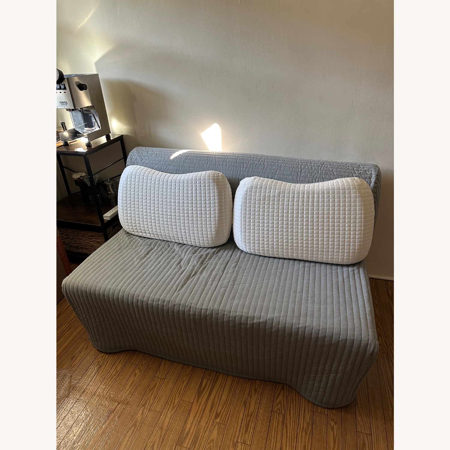 IKEA Lycksele Light Gray Metal Sleeper Sofa - image-3