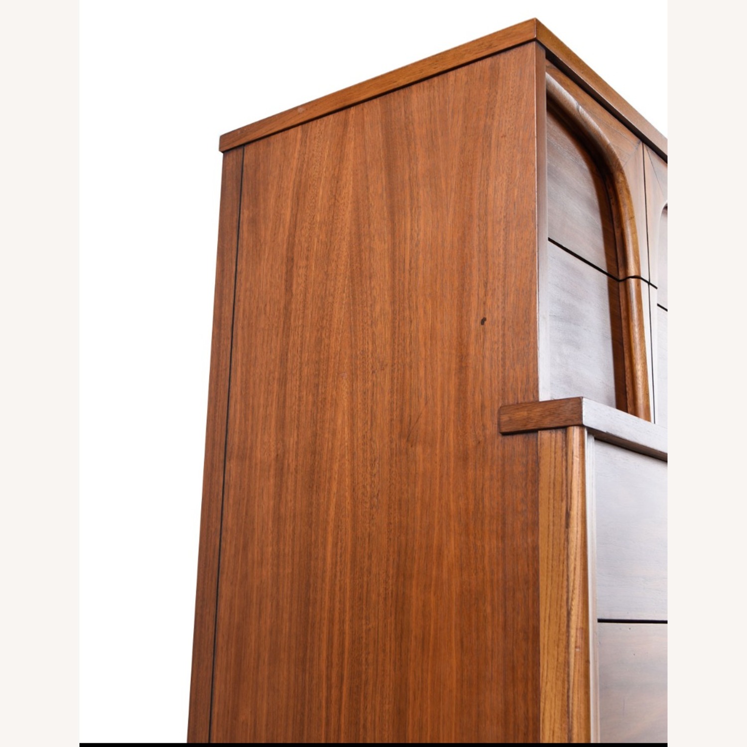 Walnut Original Mid Century Tall Dresser Highboy - image-3