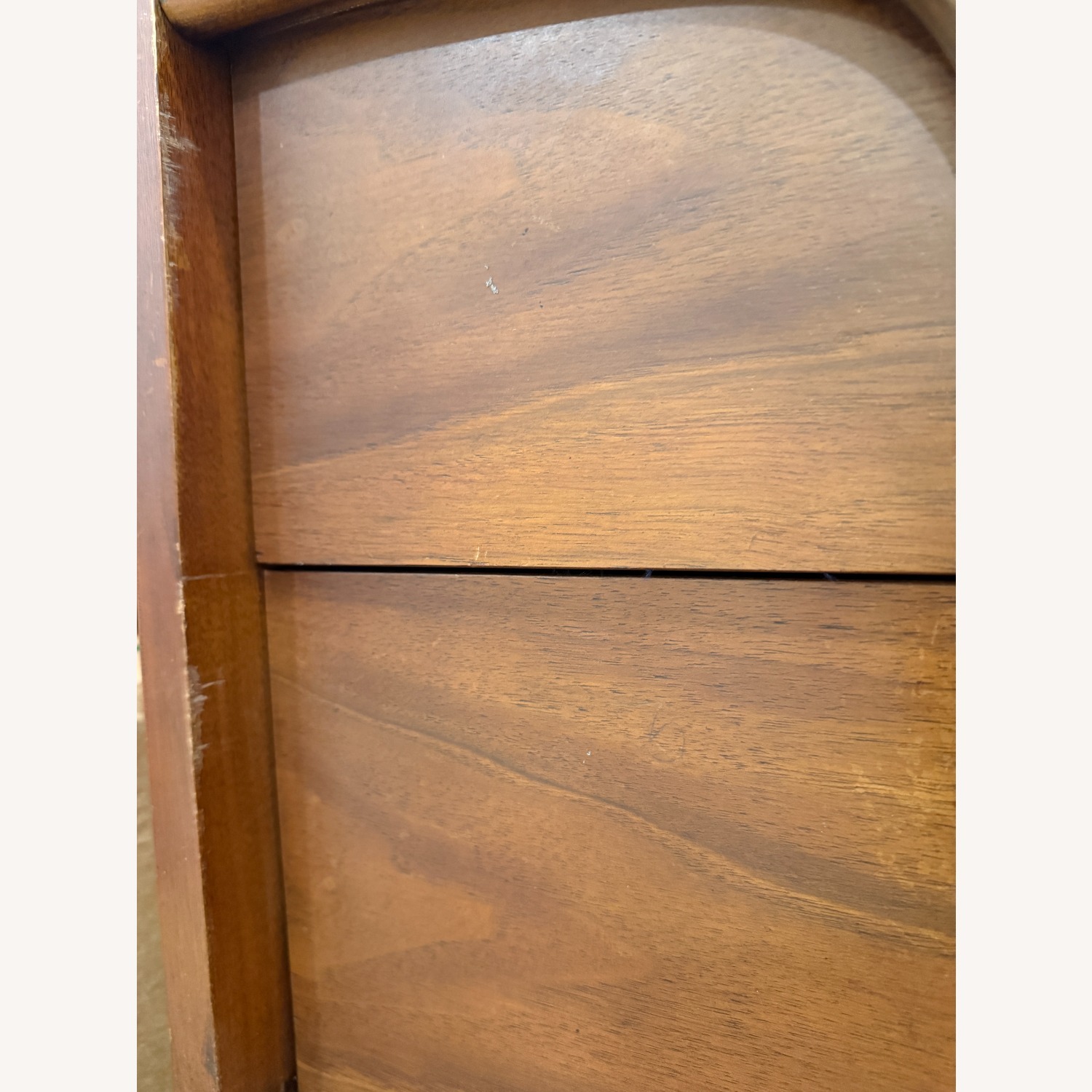 Walnut Original Mid Century Tall Dresser Highboy - image-9