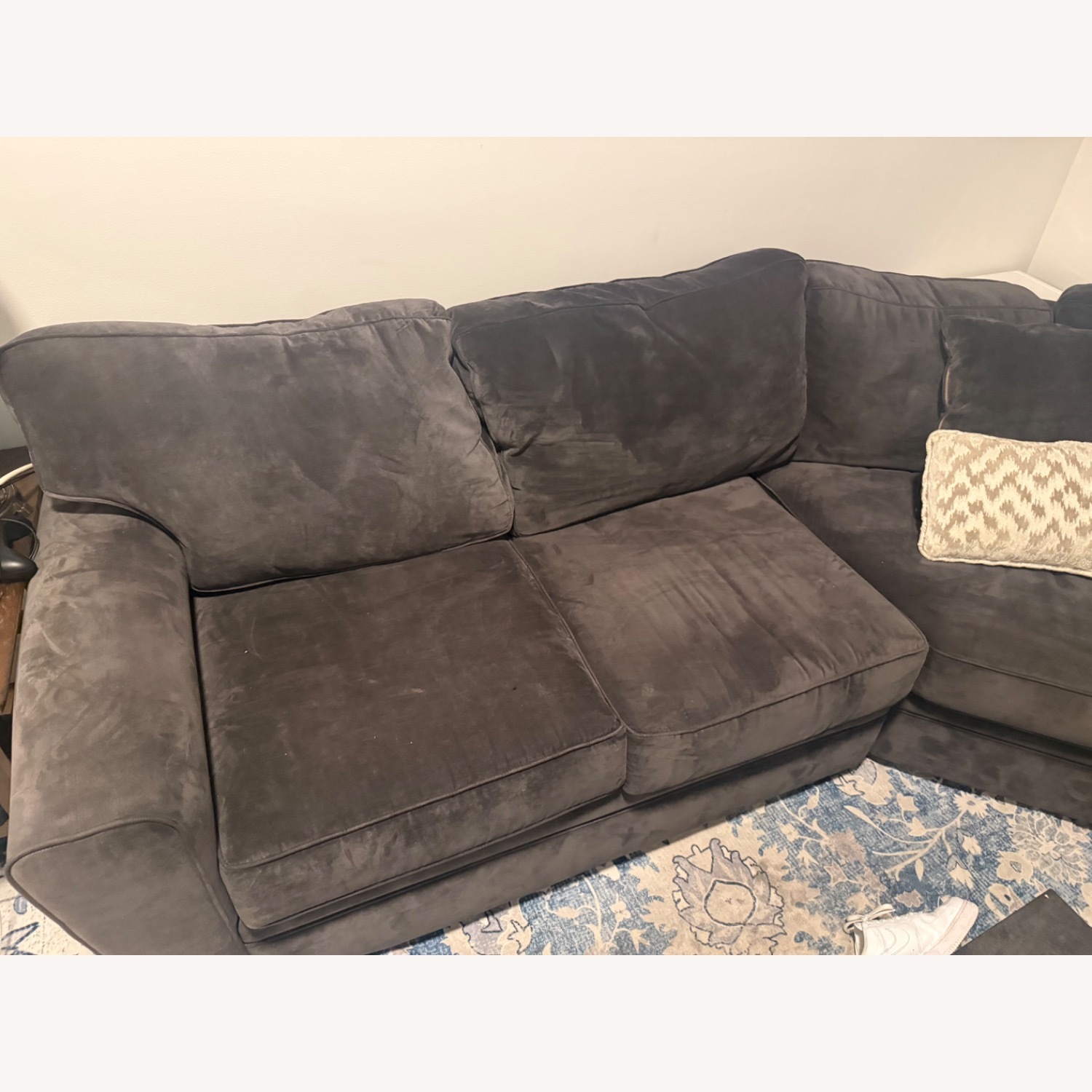 Raymour & Flanigan Artemis Dark Gray 3+ Piece Sectional - image-2