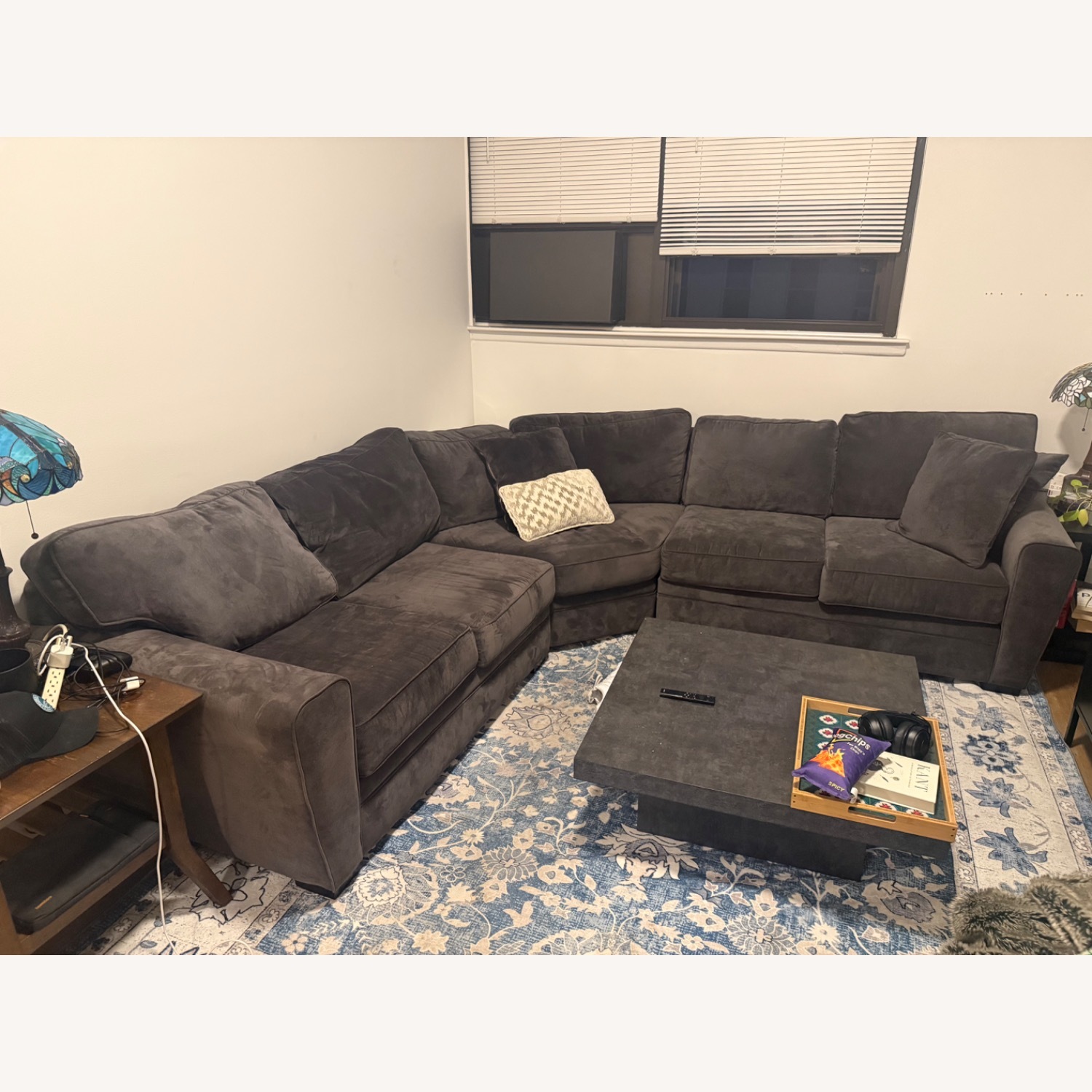 Raymour & Flanigan Artemis Dark Gray 3+ Piece Sectional - image-1