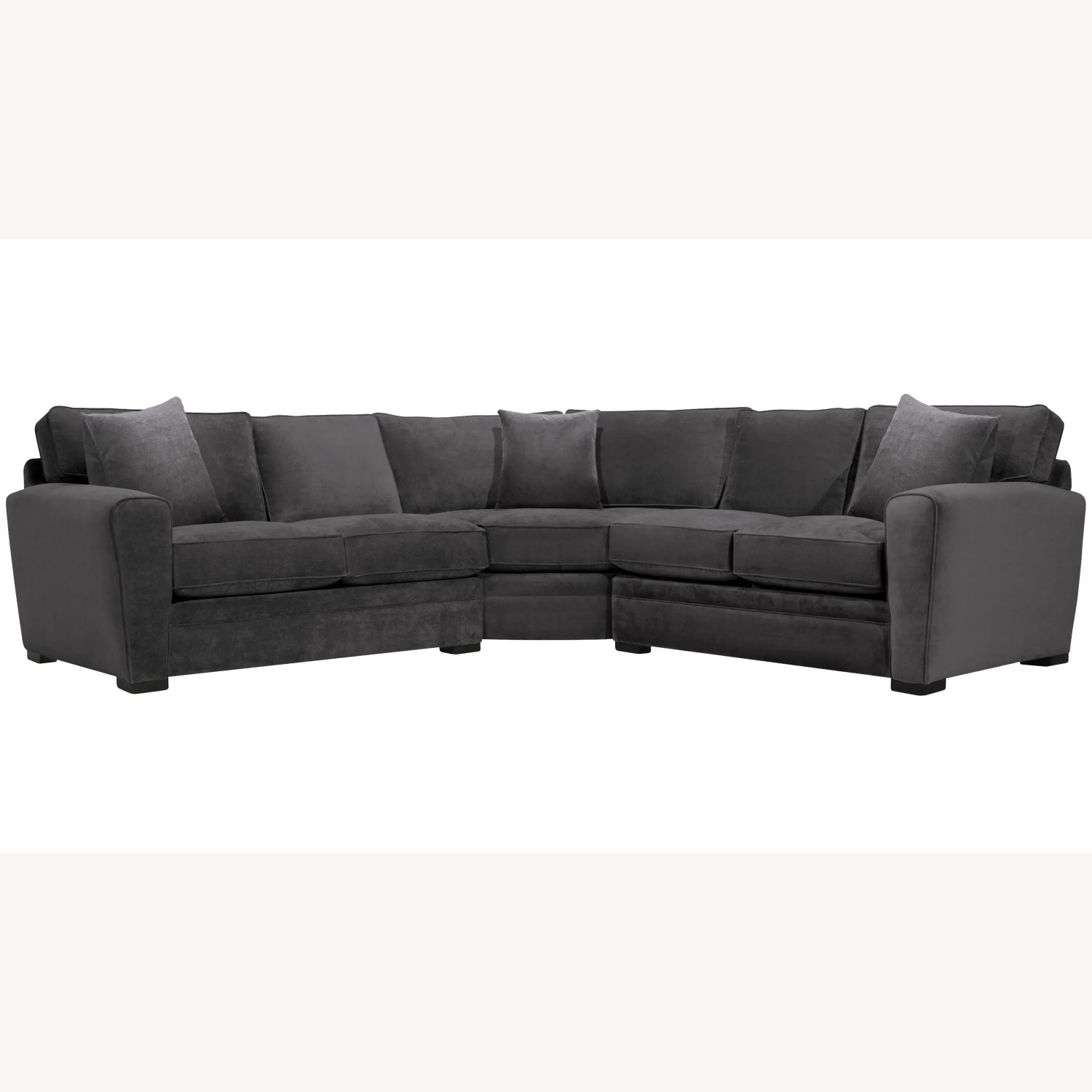 Raymour & Flanigan Artemis Dark Gray 3+ Piece Sectional - image-4