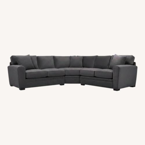 Used Raymour & Flanigan Artemis Dark Gray 3+ Piece Sectional for sale on AptDeco