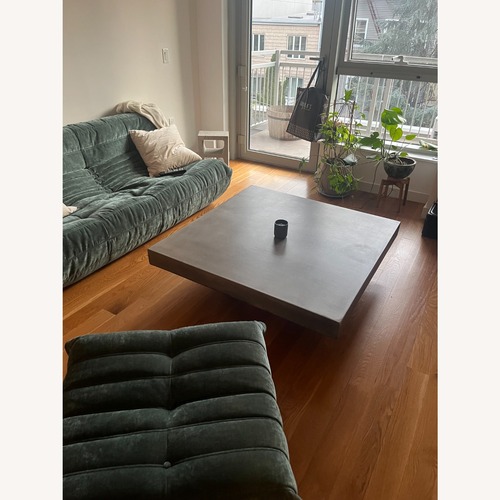 Used CB2 Element Light Gray Concrete Coffee Table for sale on AptDeco