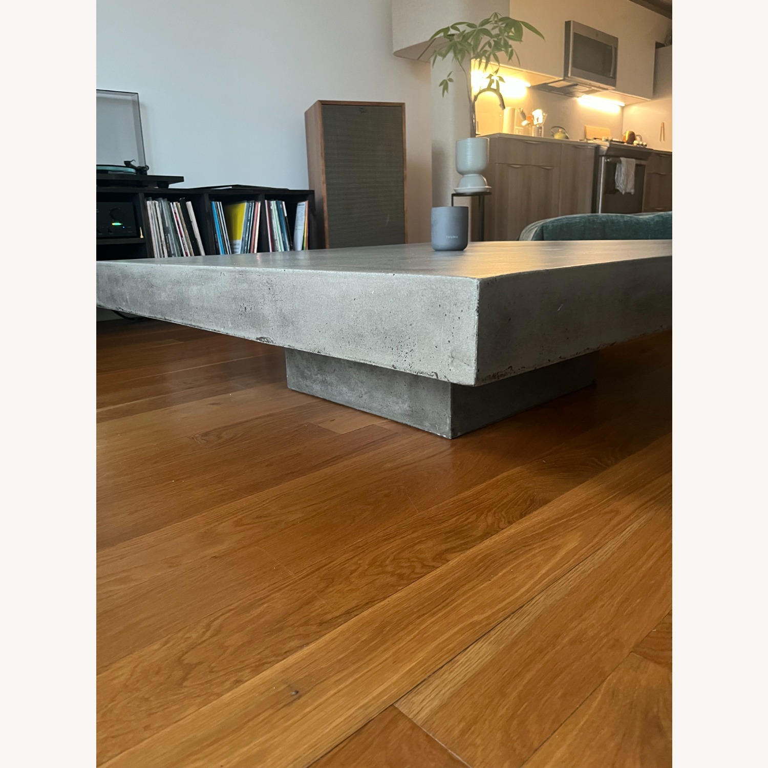 CB2 Element Light Gray Concrete Coffee Table - image-3