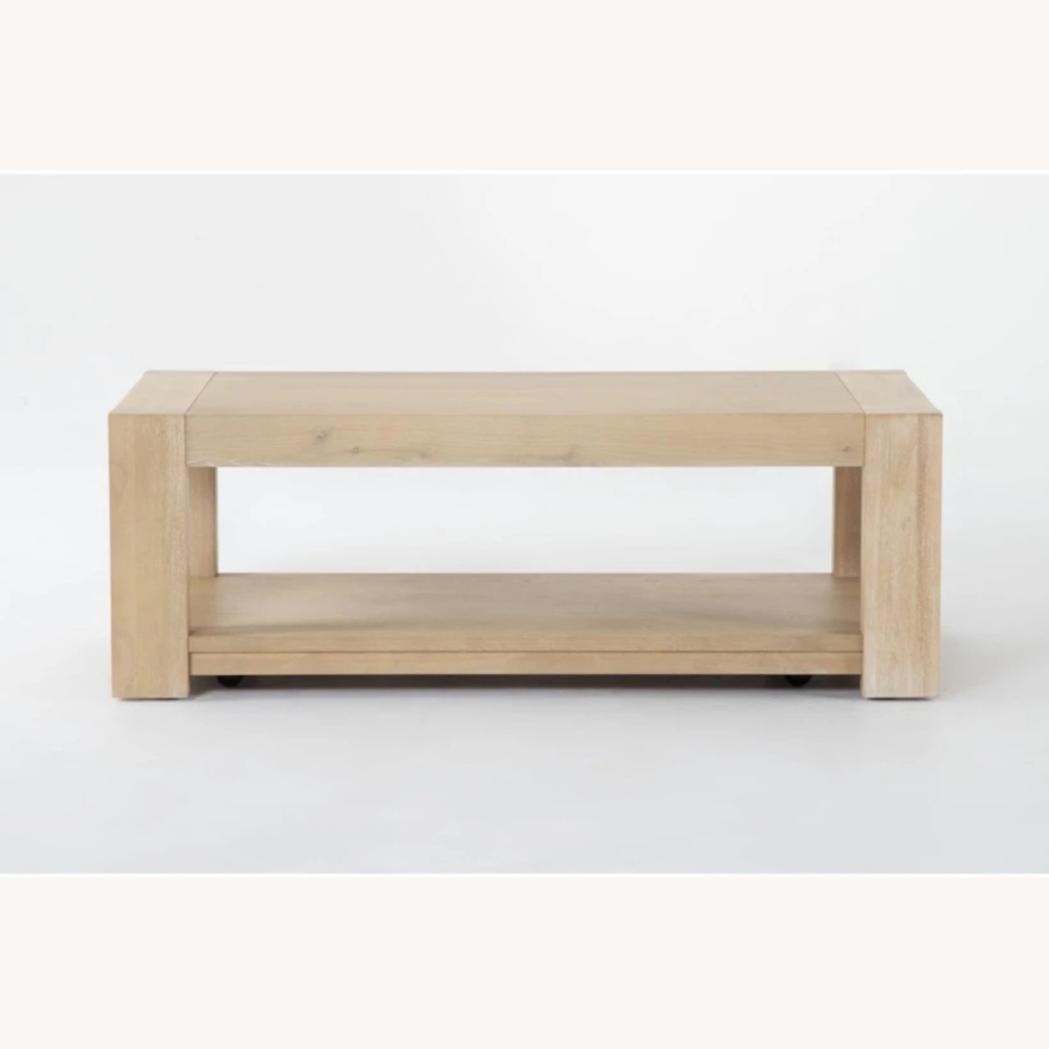 Living Spaces Natural Wood Coffee Table - image-7