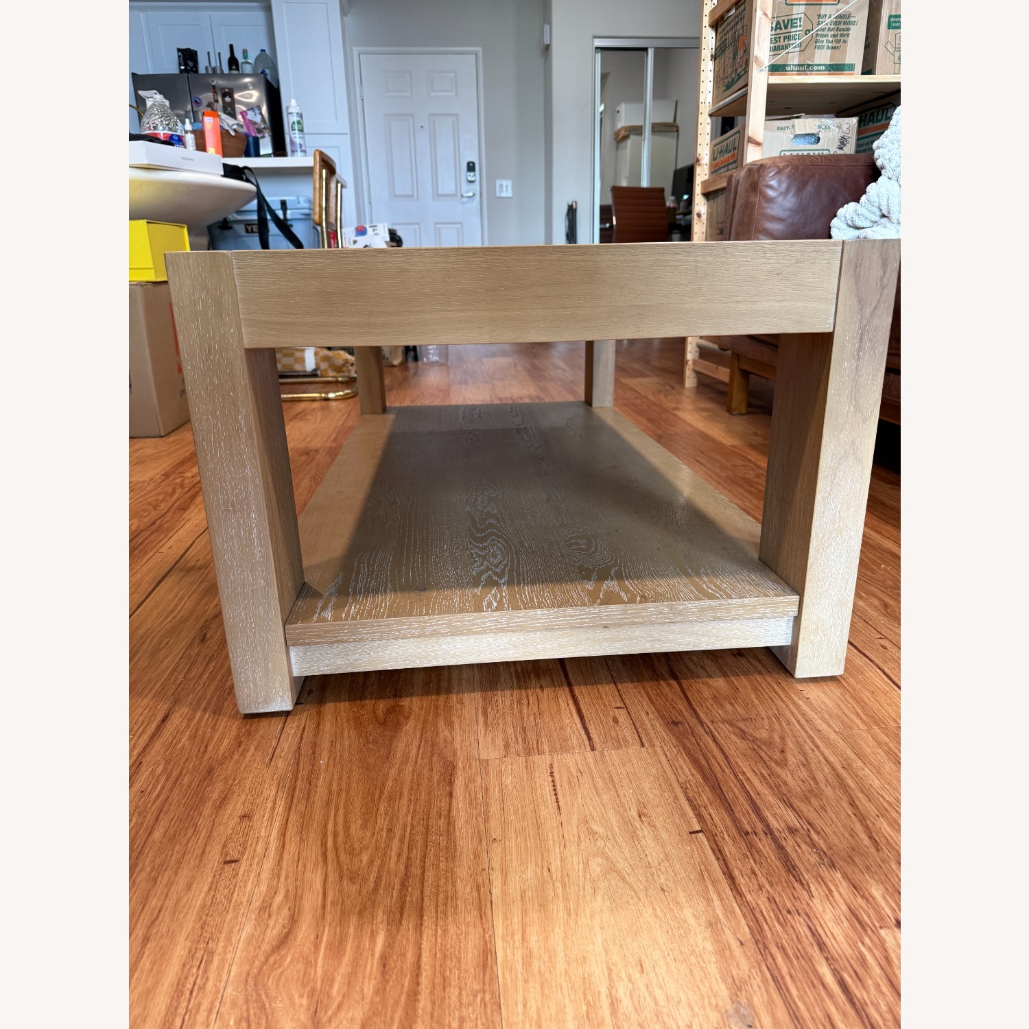 Living Spaces Natural Wood Coffee Table - image-5