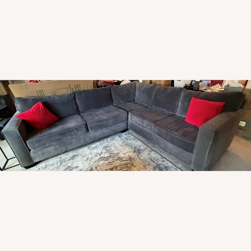 Used Ashley Furniture Dark Gray 2 Piece Sectional for sale on AptDeco