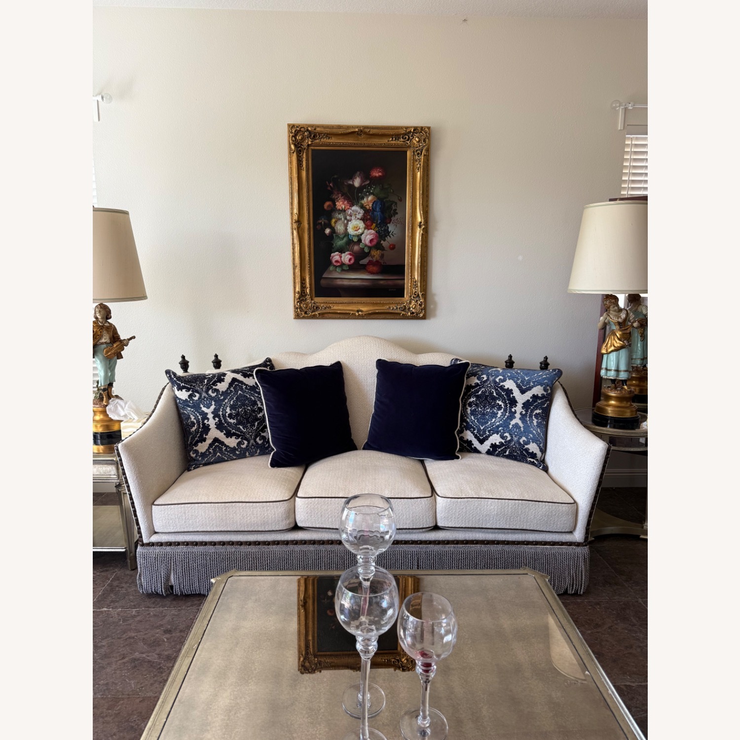 Natural Fabric 3+ Seater Sofa - image-1