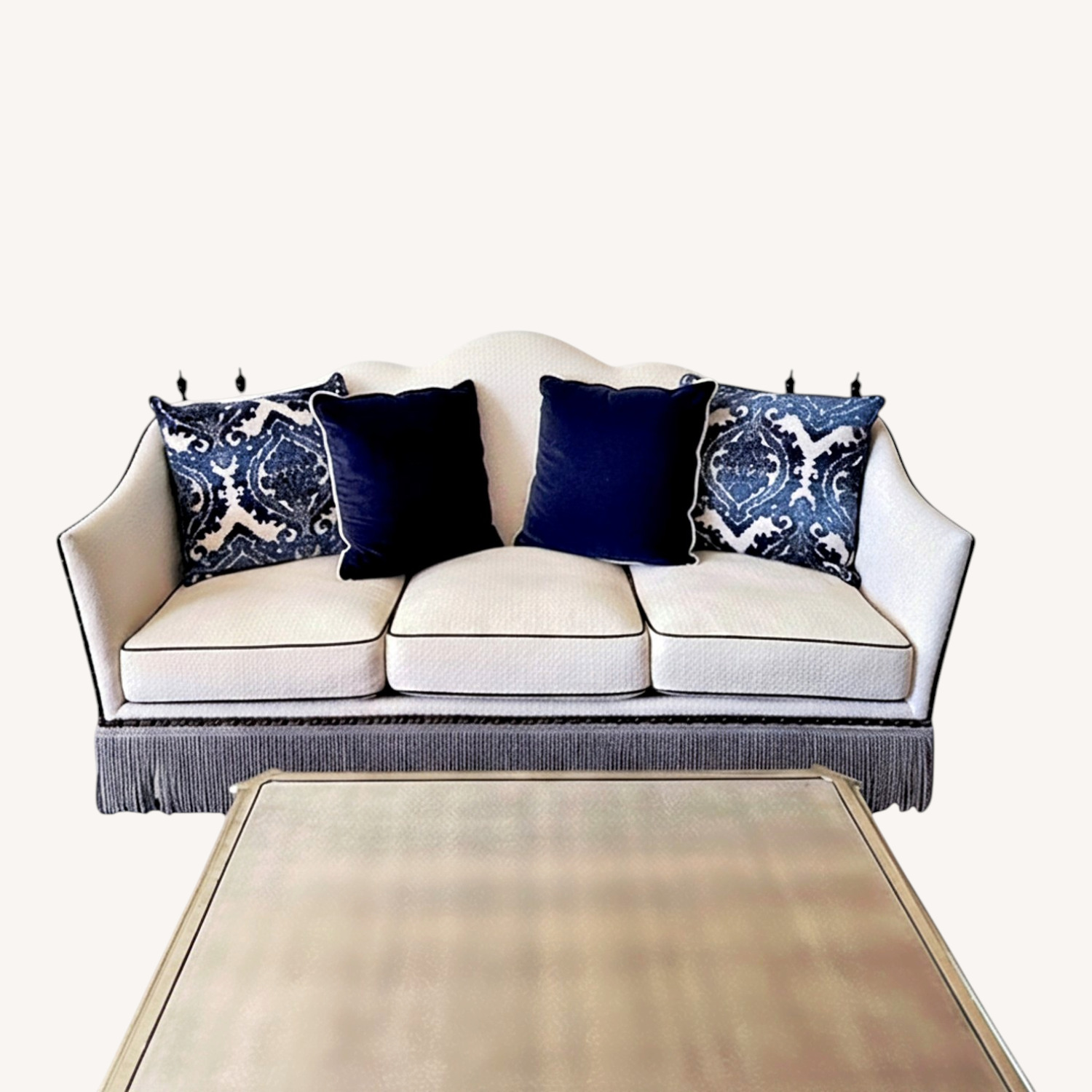 Natural Fabric 3+ Seater Sofa - image-7